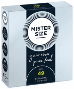 Mister Size Prezerwatywy 49 mm 3 sztuki - precyzyjne dopasowanie