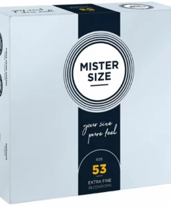 Mister Size 53 mm - precyzyjne prezerwatywy, 36 sztuk, anatomiczny kształt