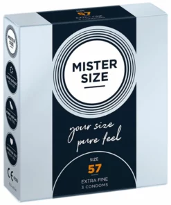 Mister Size Prezerwatywy 57 mm 3 szt. - precyzyjny dobor rozmiaru