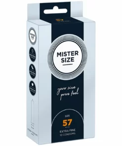 Mister Size Prezerwatywy 57 mm 10 szt. - Dopasowany anatomiczny rozmiar