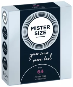 Mister Size Prezerwatywy 64 mm 3 szt. - indywidualny rozmiar, komfort