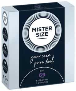 Mister Size Prezerwatywy 69 mm 3 szt. - Dopasowany rozmiar, komfort