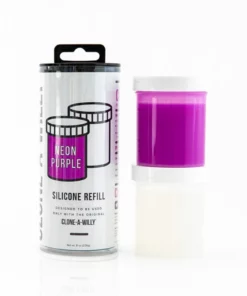 Clone A Willy Refill Neon Purple - silikon do form intymnych, fioletowy
