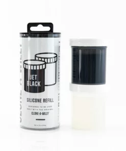 Clone A Willy Refill Jet Black - silikon uzupełniający, czarny