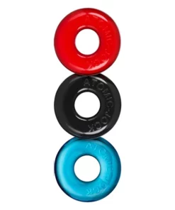 Oxballs Ringer Do-Nut 1 3-pack Multi - Elastyczne pierścienie FLEX-TPR