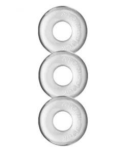 Oxballs Ringer Do-Nut 1 3-pack Clear - Wytrzymałe pierścienie FLEX-TPR