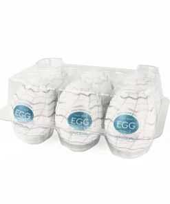 Tenga Egg Wavy II - Zestaw 6 elastycznych nakładek intymnych