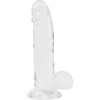 Addiction Crystal Addiction Clear Dong 18 cm, przezroczysty, TPE, przyssawka