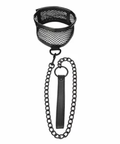 Sportsheets S&M Fishnet Collar & Leash siateczkowy zestaw z regulacją