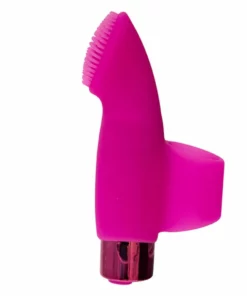 PowerBullet Naughty Nubbies Pink - silikonowy masażer palcowy, ładowalny