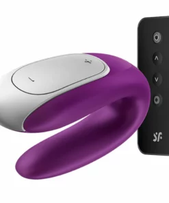 Satisfyer Double Fun Violet - Model dla Par, Sterowanie Aplikacją, Wodoodporny
