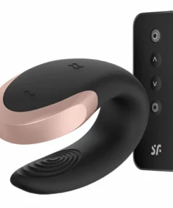 Satisfyer Double Love Black - model dla par, sterowanie aplikacją i pilotem