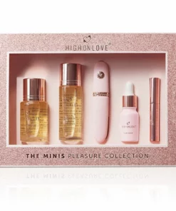 HighOnLove The Minis Pleasure Collection - zestaw pielęgnacyjny z olejkami i urządzeniem masującym