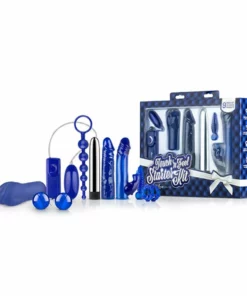 Loveboxxx Touch & Feel Starter Kit - 9-elementowy zestaw akcesoriow, niebieski