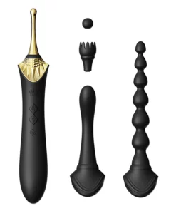 Zalo Bess 2 Obsidian Black - Wielofunkcyjny model z podgrzewaniem i 4 nakładkami