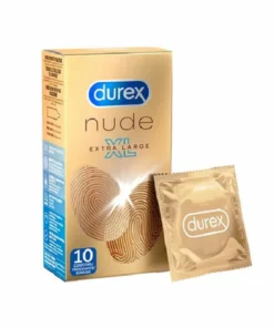 Durex Nude XL 10 szt. - ultracienkie prezerwatywy, rozmiar XL