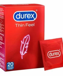 Durex Thin Feel 20 szt - cienkie prezerwatywy, standardowy rozmiar