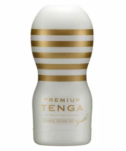 Tenga Premium Original Vacuum Cup Gentle - biała maszyna intymna 15 cm