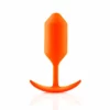 b-Vibe Snug Plug 3 Orange silikonowy z obciążeniem 180,7 g