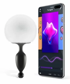 Magic Motion Bunny Tail Plug z aplikacją i wymiennym ogonkiem 13 cm