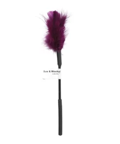 Sportsheets Sex & Mischief Purple Feather Tickler 33 cm - elegancki fioletowy gadżet z pior