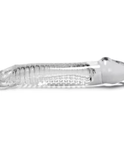 Oxballs Muscle Transparent - Nakładka Intymna z Dodatkową Głowką 23,4 cm