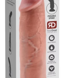 Pipedream King Cock 25 cm Jasny Model z Przyssawką - Elastyczny System