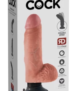 Pipedream King Cock 18 cm Jasny Model z Przyssawką i Jądrami