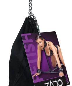 ZADO Zestaw systemowy z mankietami do nog, rąk i szyi czarny