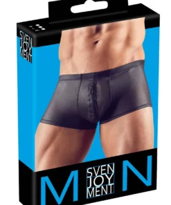 Svenjoyment Bokserki męskie czarne M połprzezroczyste z suwakiem