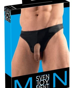 Svenjoyment Stringi męskie Showmaster z otworami, matowe, rozmiar M