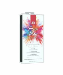 System JO Four Play Variety Pack 8x10ml - zestaw lubrykantow smakowych i klasycznych