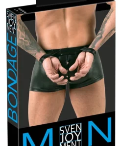 Svenjoyment Bondage Bokserki Męskie Matowe Czarny S System Mankietow