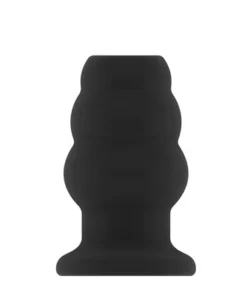 Ouch! Zatyczka anatomiczna z tunelem, średnia, model No.50, czarna