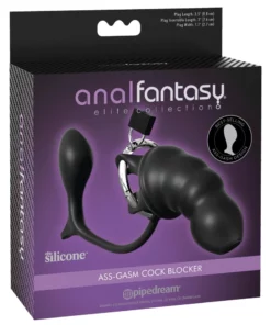 Anal Fantasy Czarna klatka zabezpieczająca z elementem anatomicznym