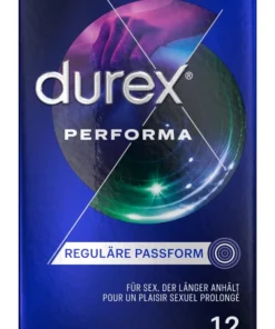 Durex Performa 12 szt. - prezerwatywy z żelem opoźniającym benzokainę