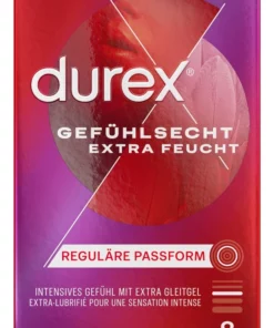 Durex Sensitive Extra Feucht 8 szt. - prezerwatywy silnie nawilżone