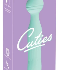 Cuties Mini Wibrator Zielony - Kompaktowy Model z Głowką, 17,2 cm