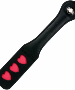 Sportsheets Leather Impression Paddle Hearts - skorzany model z motywem serc