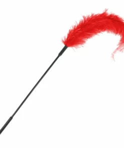 Sportsheets Ostrich Tickler Red piorko dekoracyjne 40 cm czerwone