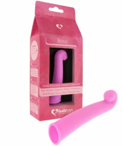 FeelzToys Rosa Pink - silikonowy wibrujący pierścień na palec