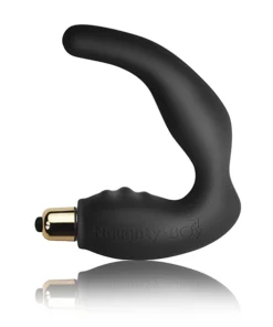Rocks-Off Naughty-Boy 7-Speed Black - Masażer prostaty silikonowy czarny