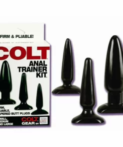 Colt Anal Trainer Kit - Zestaw 3 anatomicznych korkow, czarny