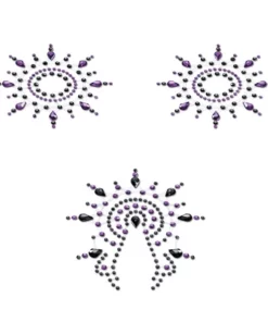 Petits Joujoux Gloria Set Black & Purple ozdobna biżuteria do ciała