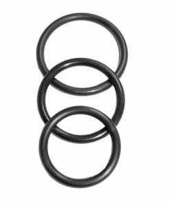 S&M Nitrile Ring Set - 3 elastyczne pierścienie, rożne rozmiary