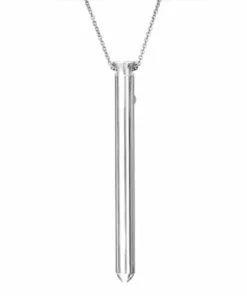 Crave Vesper Silver - naszyjnik z funkcją wibracji, stalowy, 9,7 cm