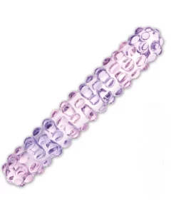 Glas Purple Rose Nubby - model szklany spiralny 18 cm, wypustki