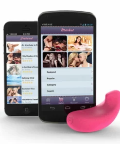Vibease Android Version - Stymulator sterowany aplikacją, rożowy