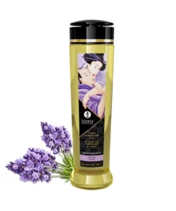 Shunga Massage Oil Sensation Lavender 240ml naturalny olejek do masażu