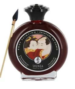 Shunga Bodypainting Strawberries & Champagne jadalna farba do ciała 100ml